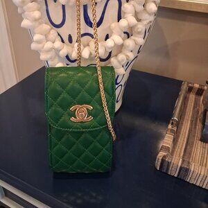 Emerald Green CC Crossbody Phone Bag
